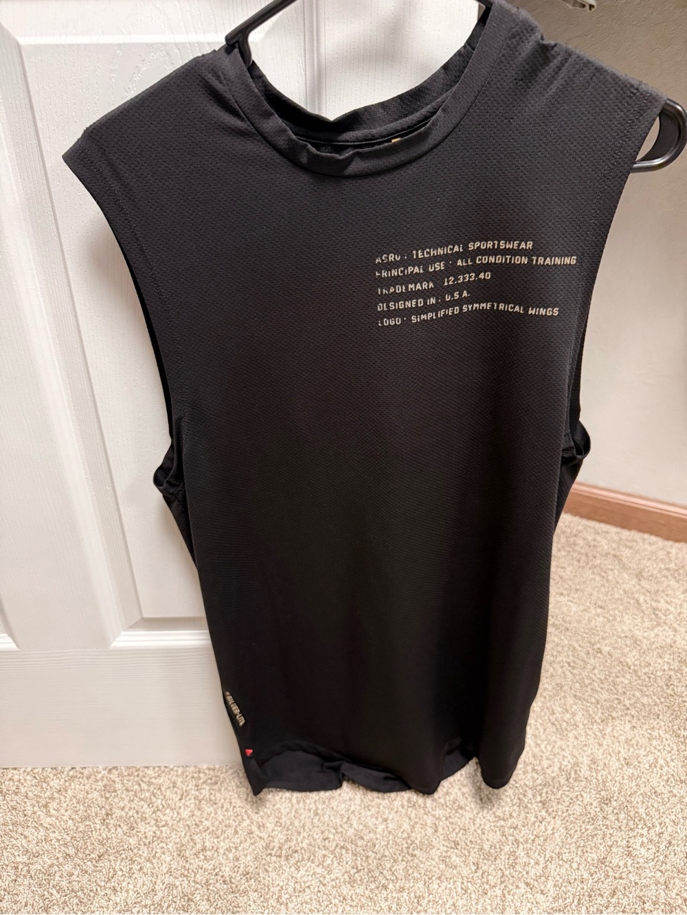 Men’s ASRV Tank Top- Black - XS